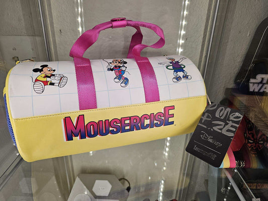 Loungefly Mickey Mouse Mousercise Duffle Bag