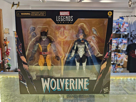 Hasbro Wolverine 50th Anniversary Marvel Legends Wolverine and Lilandra Neramani 6-Inch Action Figure 2-Pack